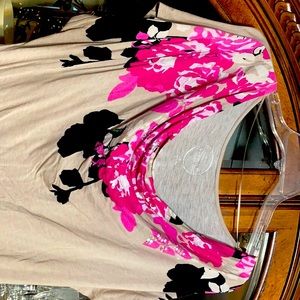 Beautiful, INC, cap sleeve blouse with sequins